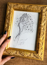 Load image into Gallery viewer, “Mystic Woman” Framed Original Drawing
