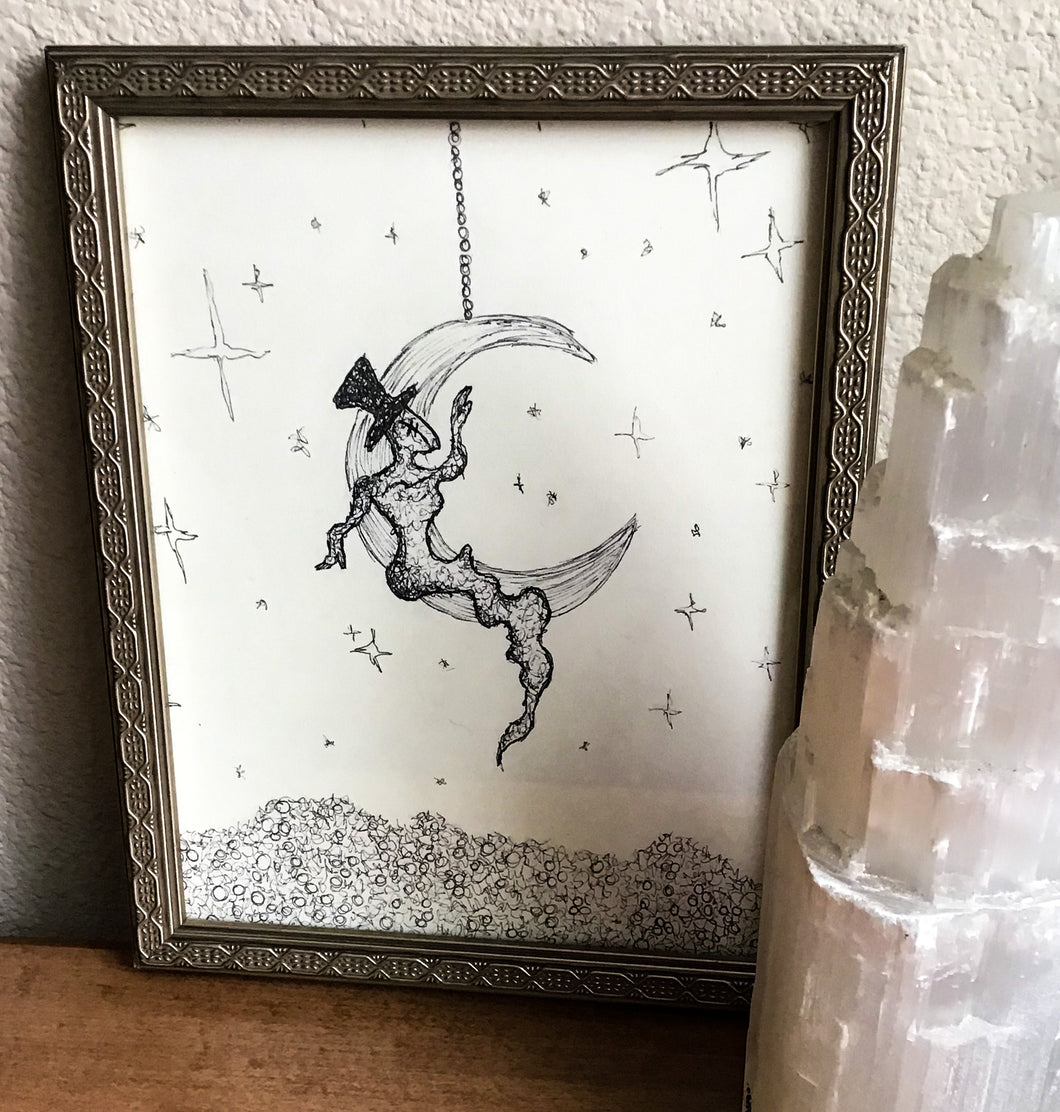 “Circus” Framed Original Drawing